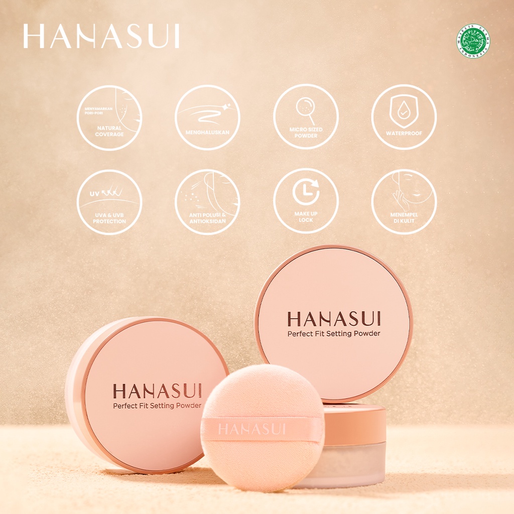 Hanasui Perfect Fit Setting Powder 12gr - 04 Translucent