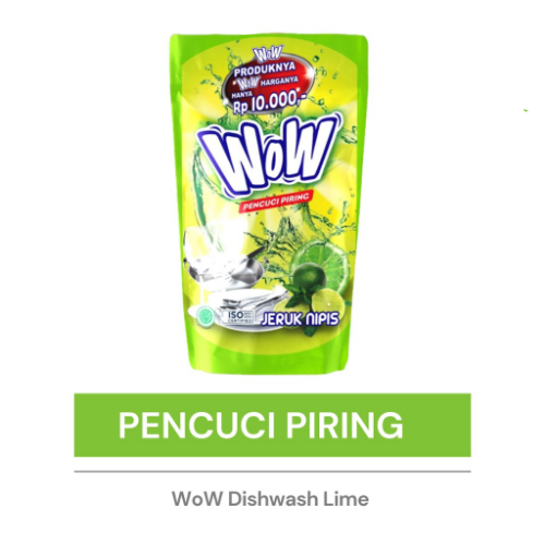 WOW Dishwash Liquid 600ml Jeruk Nipis (Sabun Cuci Piring) WOW Dishwash Liquid 600ml Jeruk Nipis (Sabun Cuci Piring)
