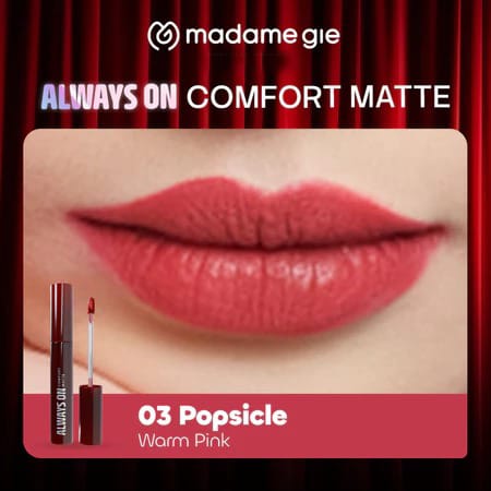 Madame Gie Always On Comfort Matte Lip Cream 2.2gr - 03 Popsicle