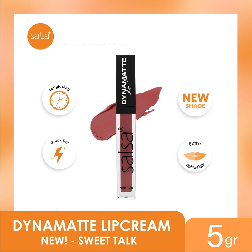 SALSA Dynamatte Lip Cream 5gr - 10 Sweet Talk SALSA Dynamatte Lip Cream 5gr - 10 Sweet Talk