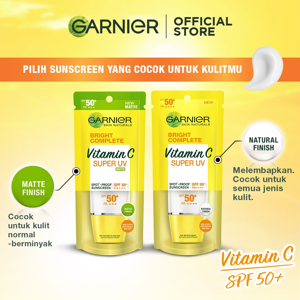 Garnier Light Complete Super UV Spot-Proof Sunscreen Matte Finish SPF 50 PA++++ Tube 30ml  Garnier Light Complete Super UV Spot-Proof Sunscreen Matte Finish SPF 50 PA++++ Tube 30ml