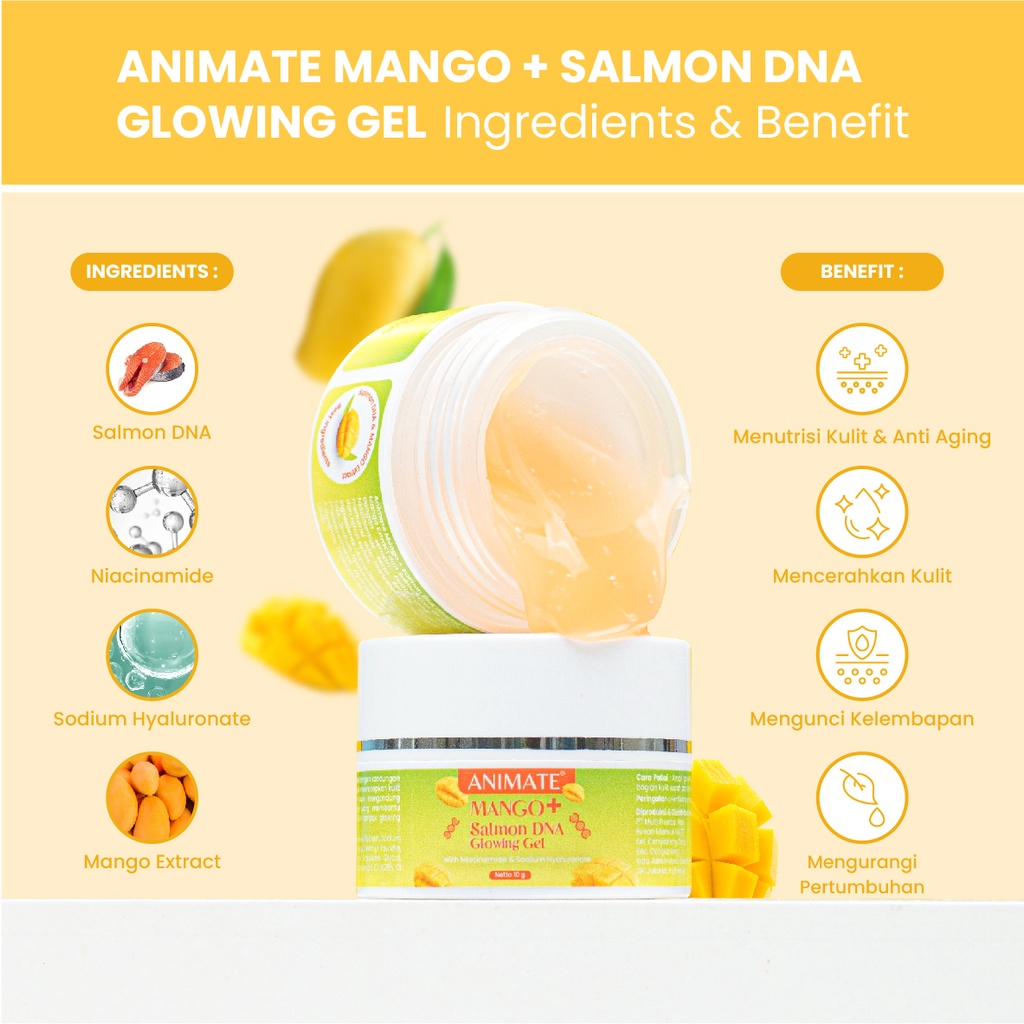 Animate Mango+ Salmon DNA Glowing Gel 10gr