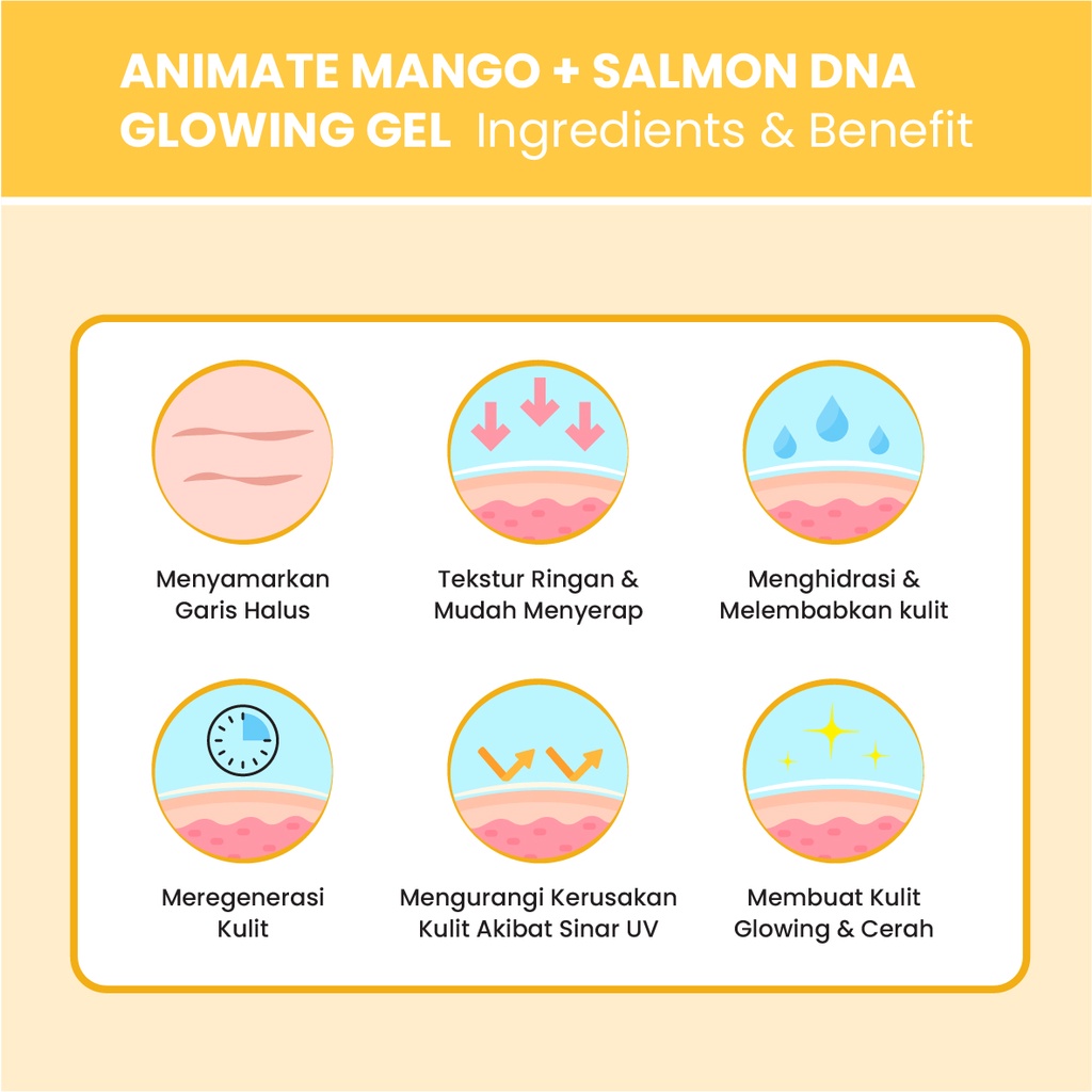 Animate Mango+ Salmon DNA Glowing Gel 10gr