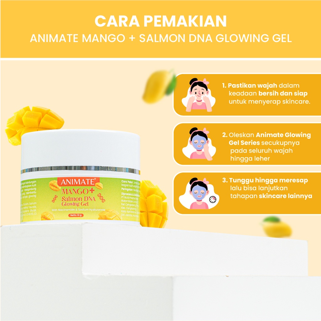 Animate Mango+ Salmon DNA Glowing Gel 10gr