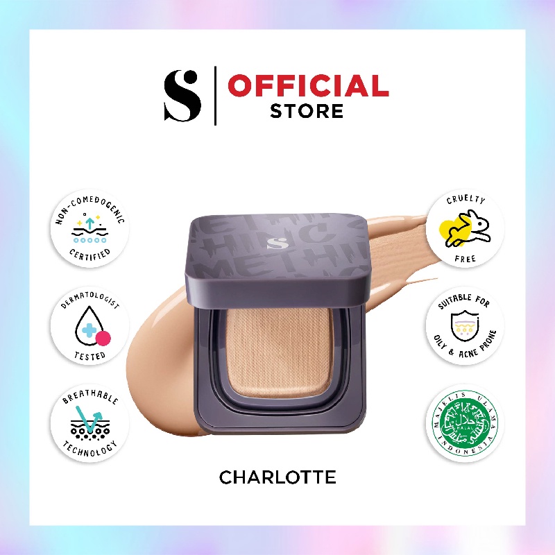 Somethinc Copy Paste Cushion SPF33 PA+++ - Charlotte (Med-Neutral) - Cushion Glow Finish