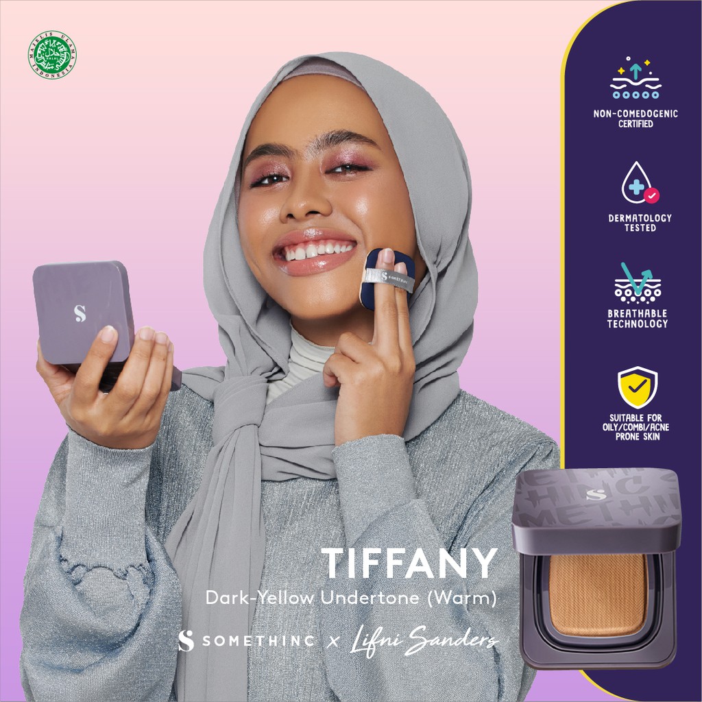 Somethinc Copy Paste Cushion SPF33 PA+++ - Tiffany (Dark-Yellow) - Cushion Glow Finish