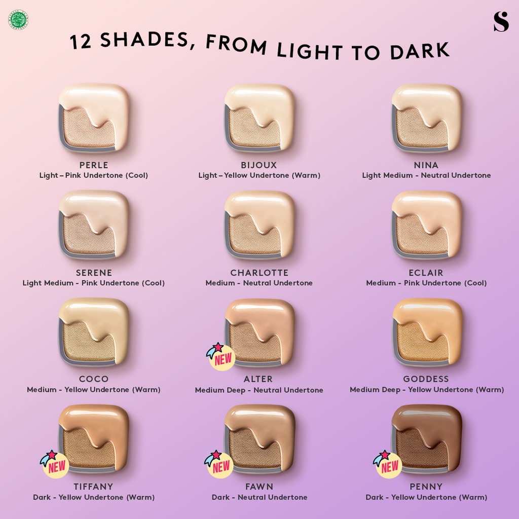 Somethinc Copy Paste Cushion SPF33 PA+++ - Tiffany (Dark-Yellow) - Cushion Glow Finish