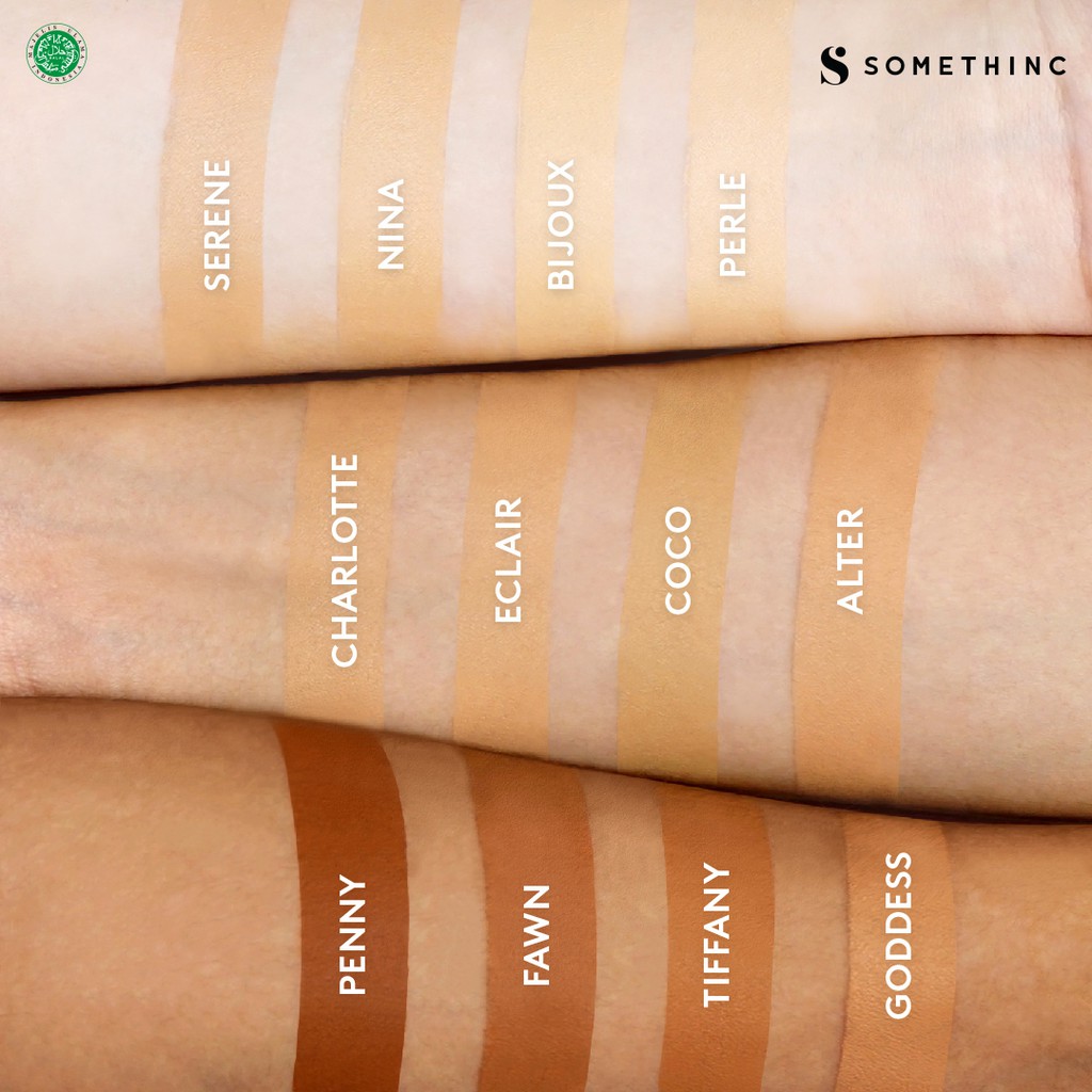 Somethinc Copy Paste Cushion SPF33 PA+++ - Tiffany (Dark-Yellow) - Cushion Glow Finish