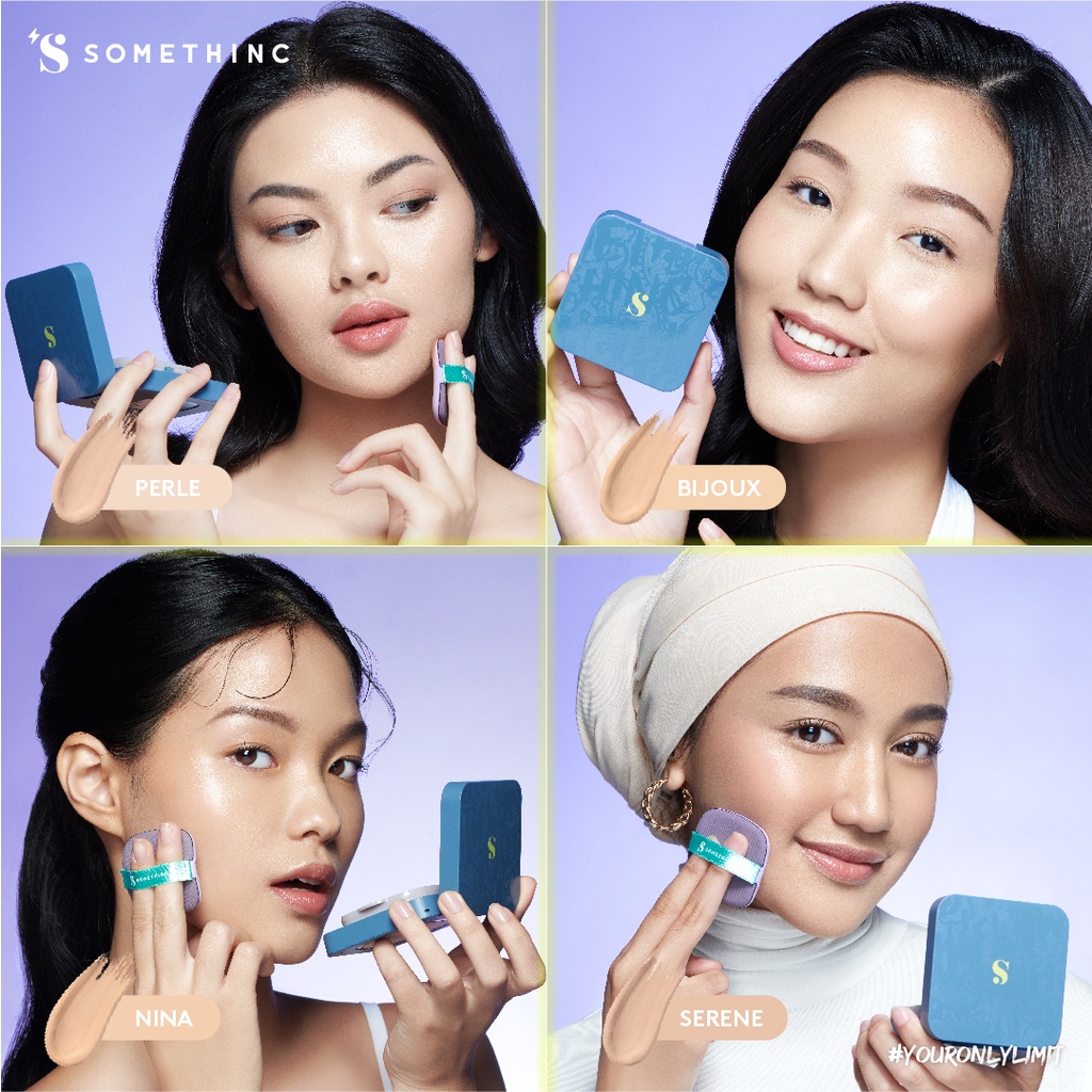 Somethinc Hooman Breathable UV Cushion SPF35 PA++++ - Perle (Cushion Matte)