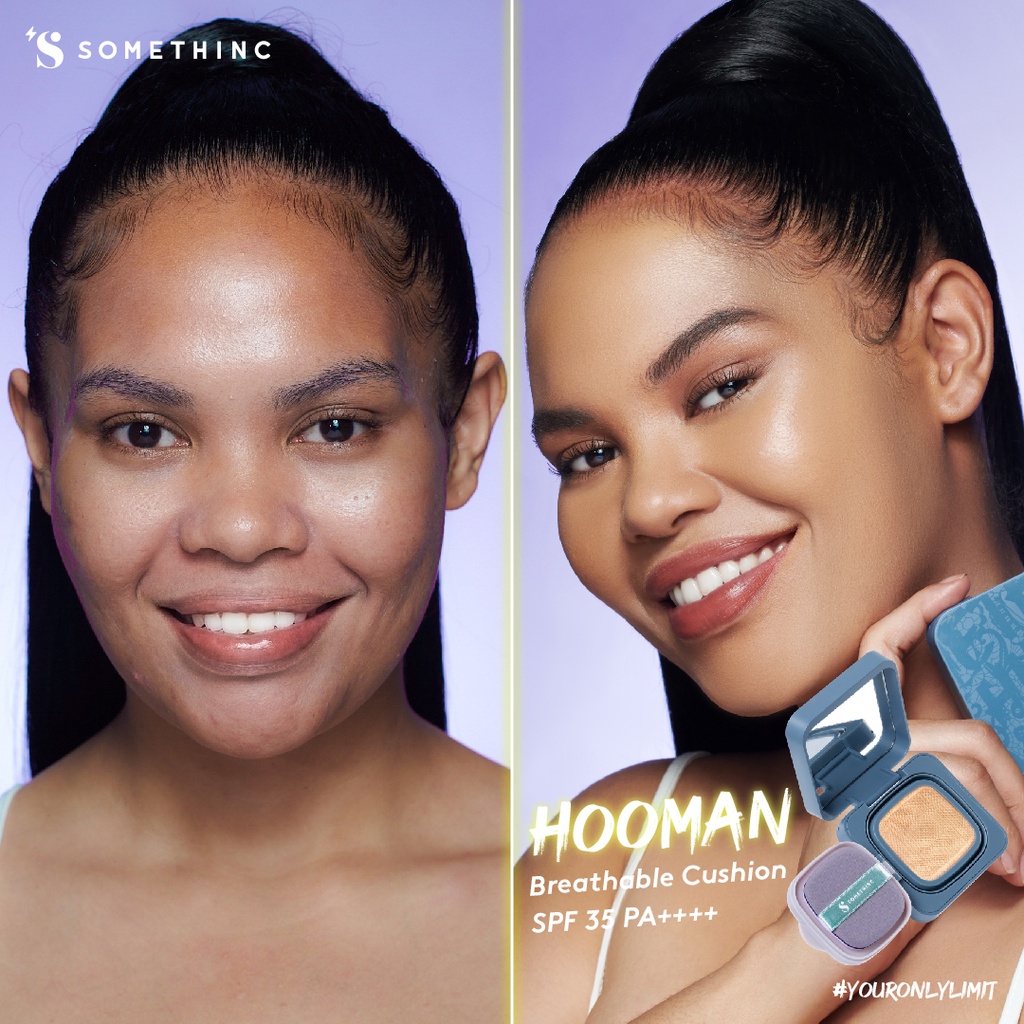 Somethinc Hooman Breathable UV Cushion SPF35 PA++++ - Bijoux (Cushion Matte)