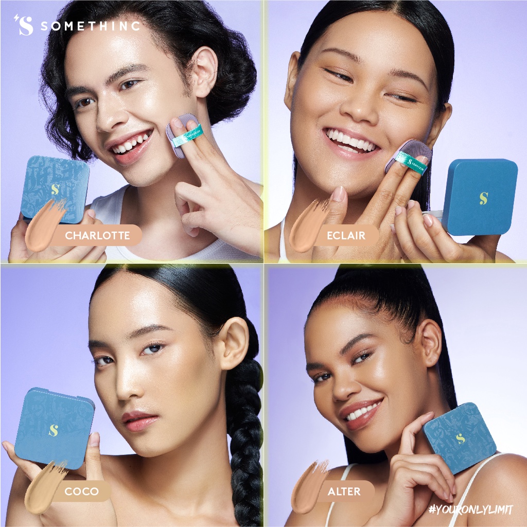 Somethinc Hooman Breathable UV Cushion SPF35 PA++++ - Charlotte (Cushion Matte)