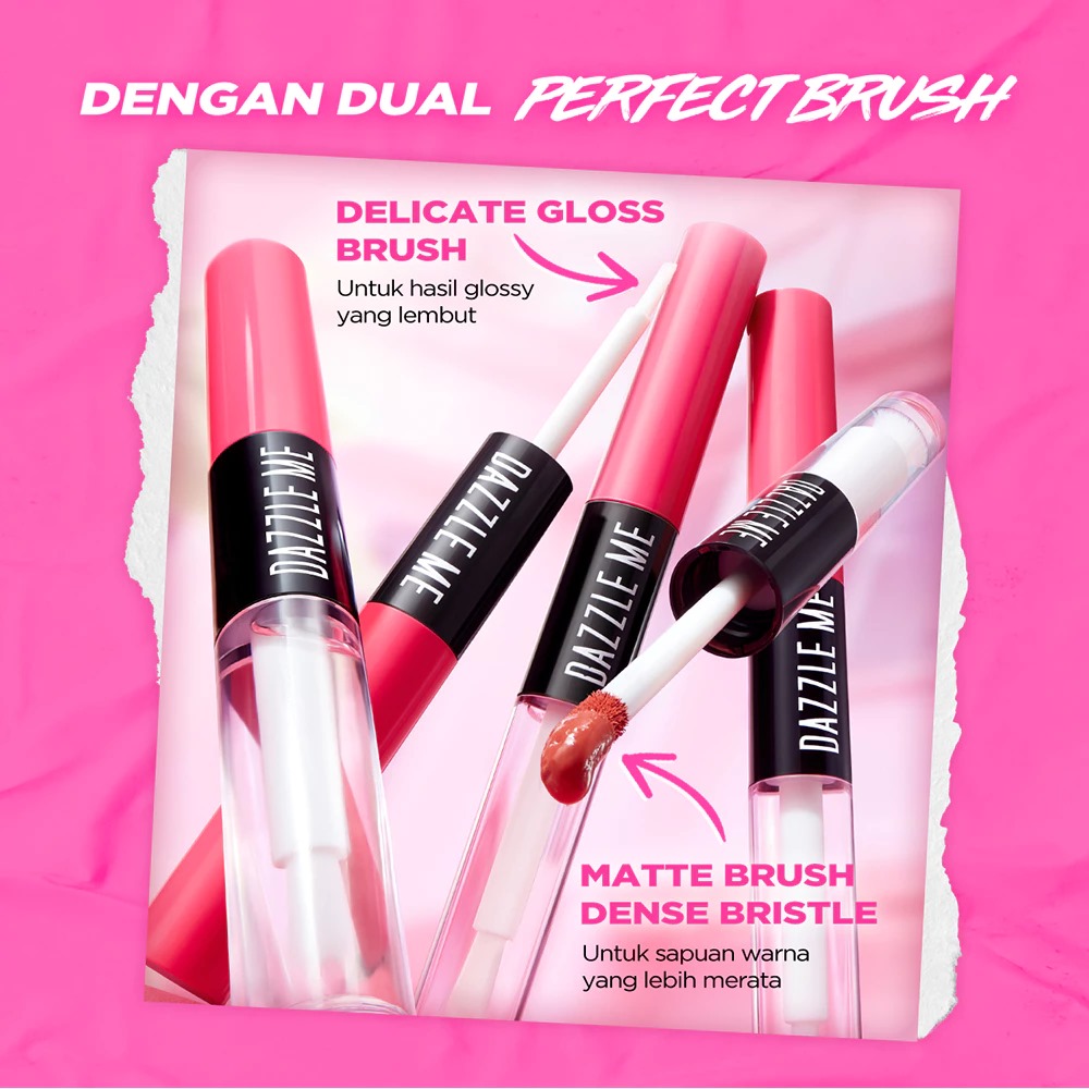 Dazzle Me Matte & Gloss Lip Cream Duo - P07 Rose Up