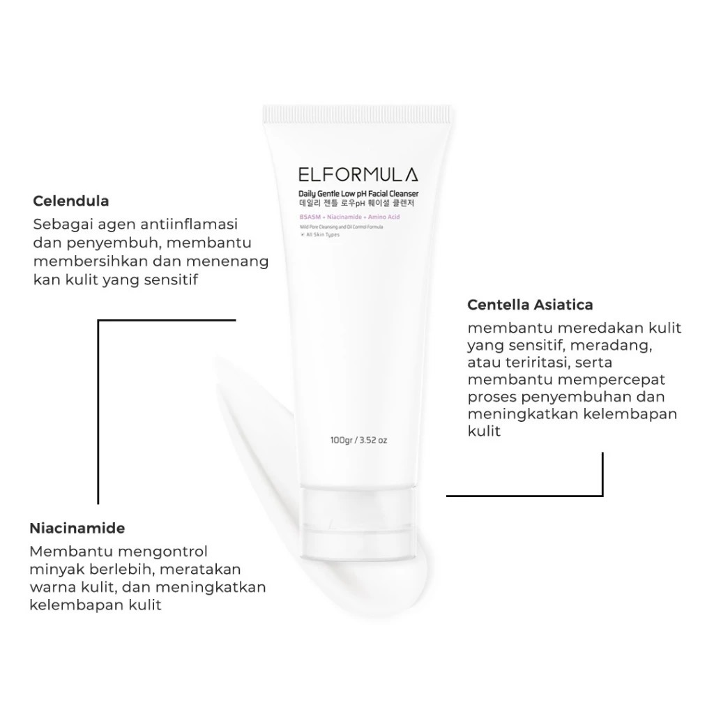 Elformula Daily Gentle Low pH Facial Cleanser 100gr
