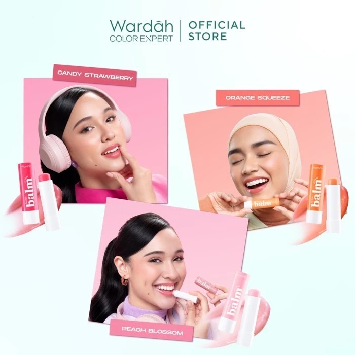 Wardah Hydrabalm Lip Care SPF15 4gr - Orange Squeeze