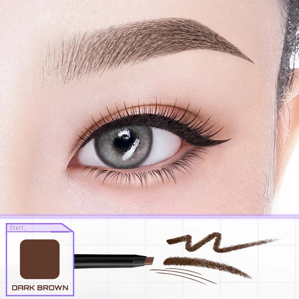 Somethinc Brow Filler Slim Retractable 0.08gr - Dark Brown
