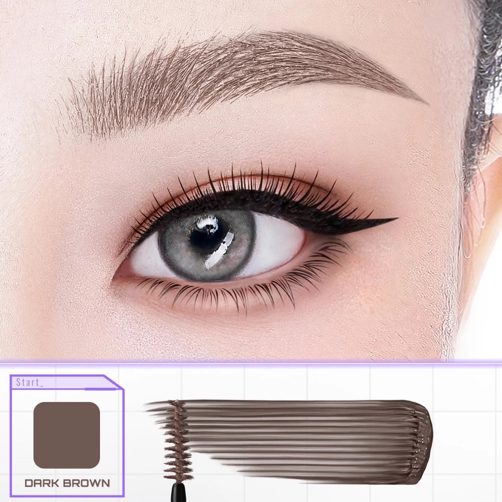 Somethinc Browcara 24Hold Waterproof Brow Gel 3gr - Dark Brown