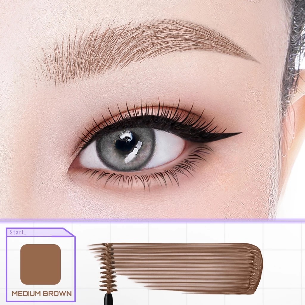 Somethinc Browcara 24Hold Waterproof Brow Gel 3gr - Medium Brown