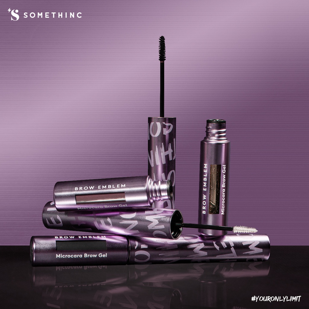 Somethinc Brow Emblem Microcara Brow Gel Waterproof - Dark Chocolate
