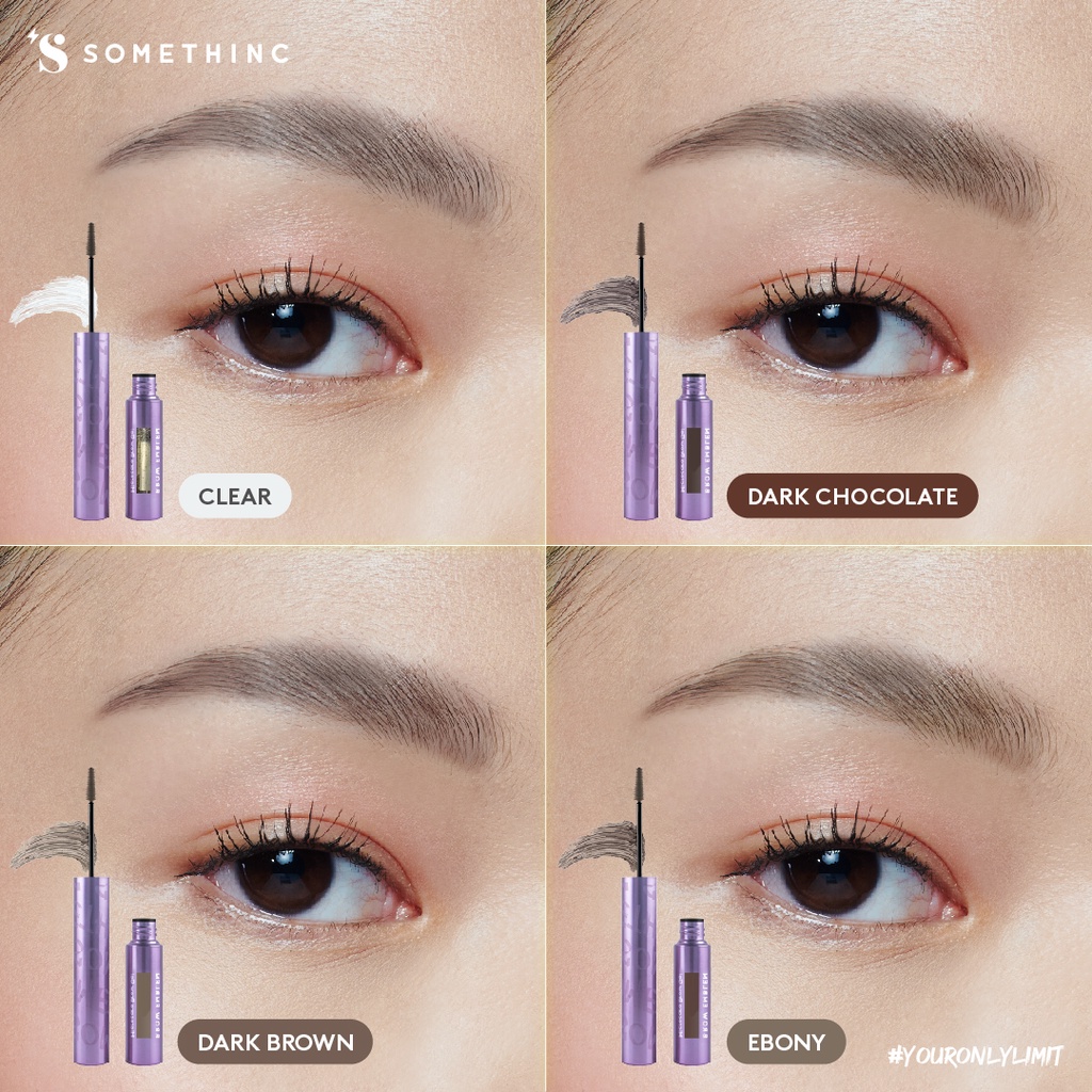 Somethinc Brow Emblem Microcara Brow Gel Waterproof - Ebony