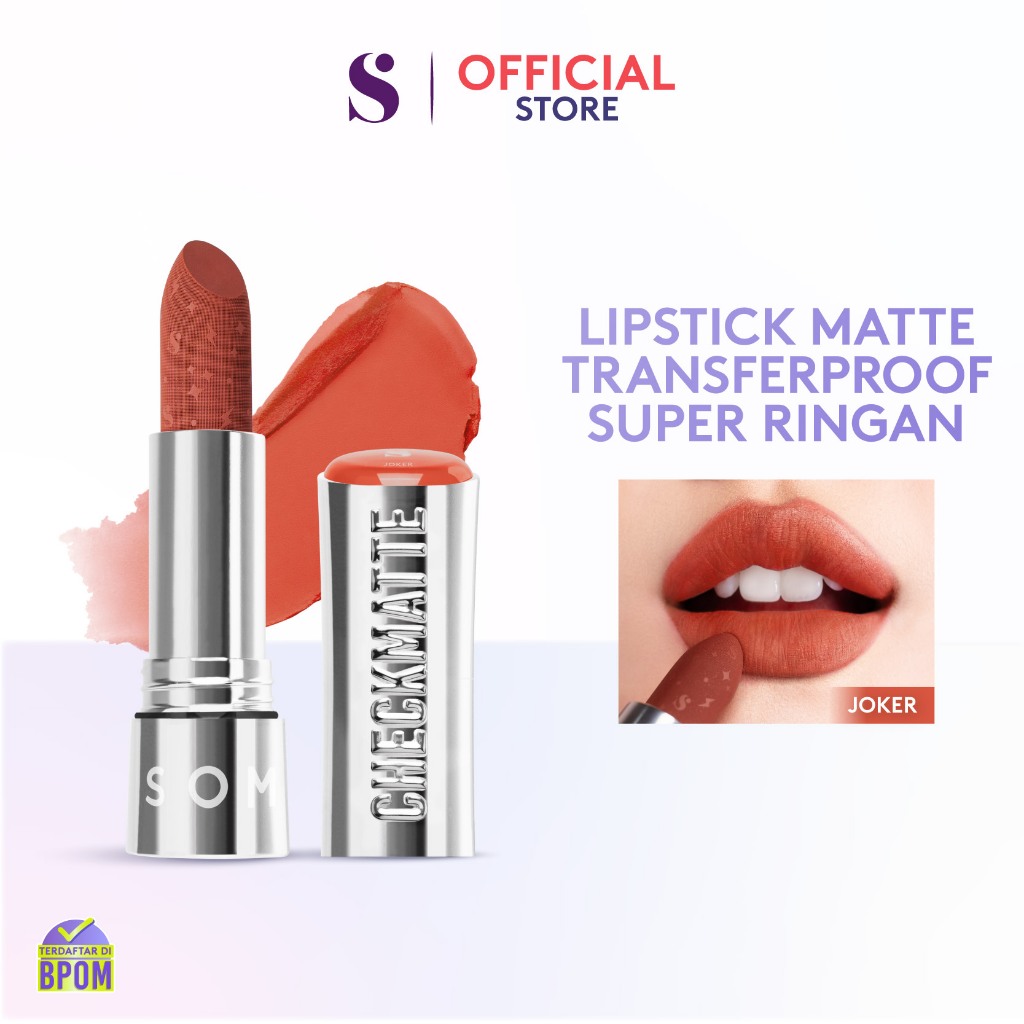 Somethinc Checkmatte Transferproof Lipstick 3.8gr - 11 Joker