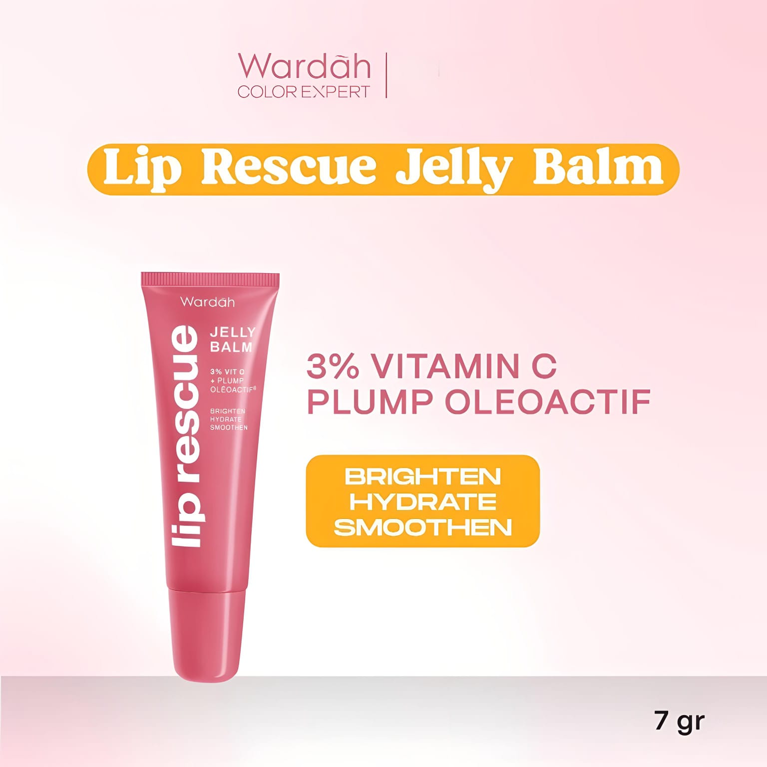 Wardah Lip Rescue Jelly Balm Dusty Rose 7gr