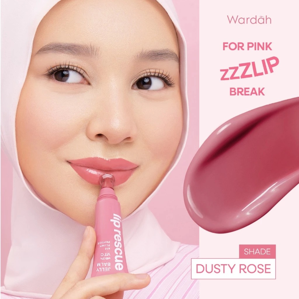 Wardah Lip Rescue Jelly Balm Dusty Rose 9gr