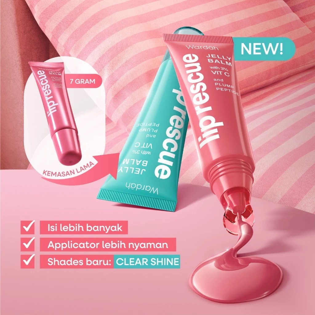Wardah Lip Rescue Jelly Balm Dusty Rose 9gr