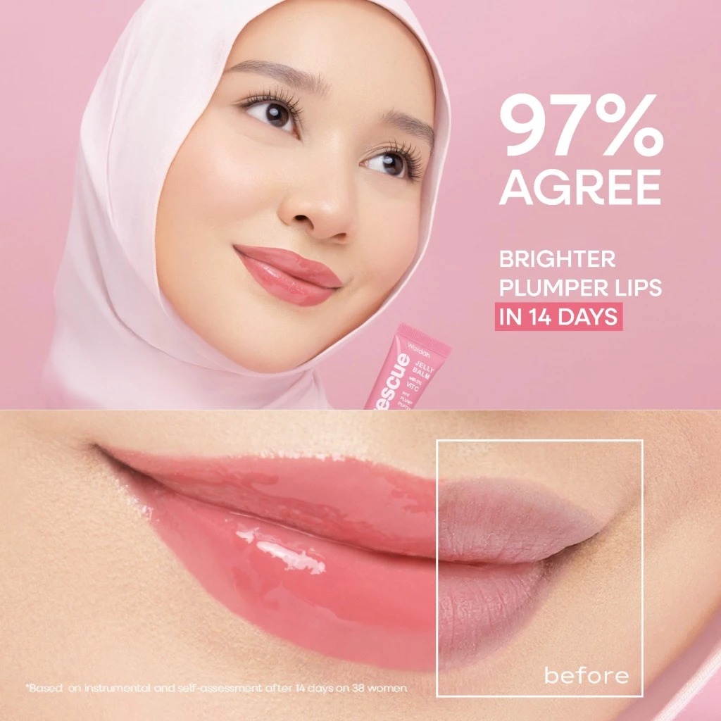 Wardah Lip Rescue Jelly Balm Dusty Rose 9gr