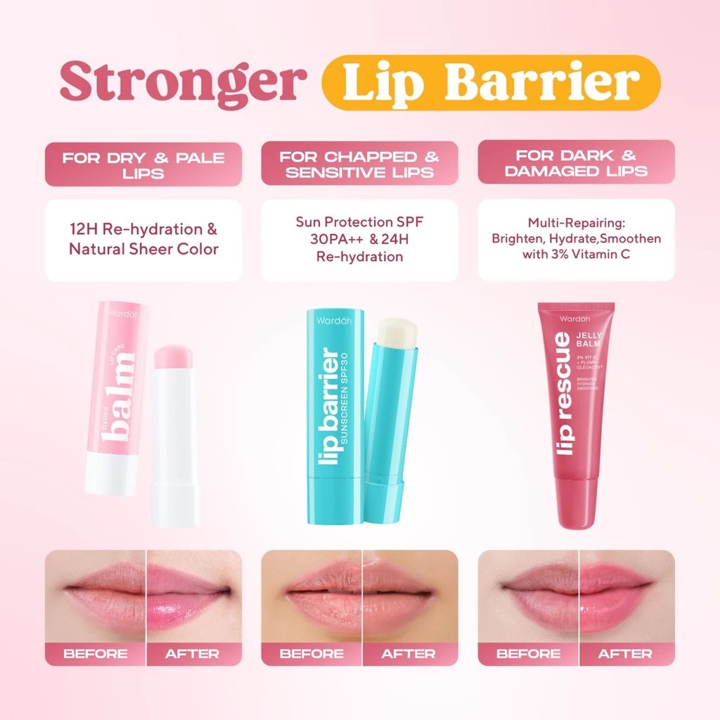 Wardah Lip Rescue Jelly Balm Dusty Rose 7gr