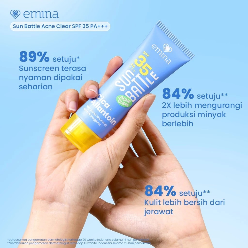 Emina Sun Battle Acne Clear Cica + Allantoin SPF35 PA+++ 50ml
