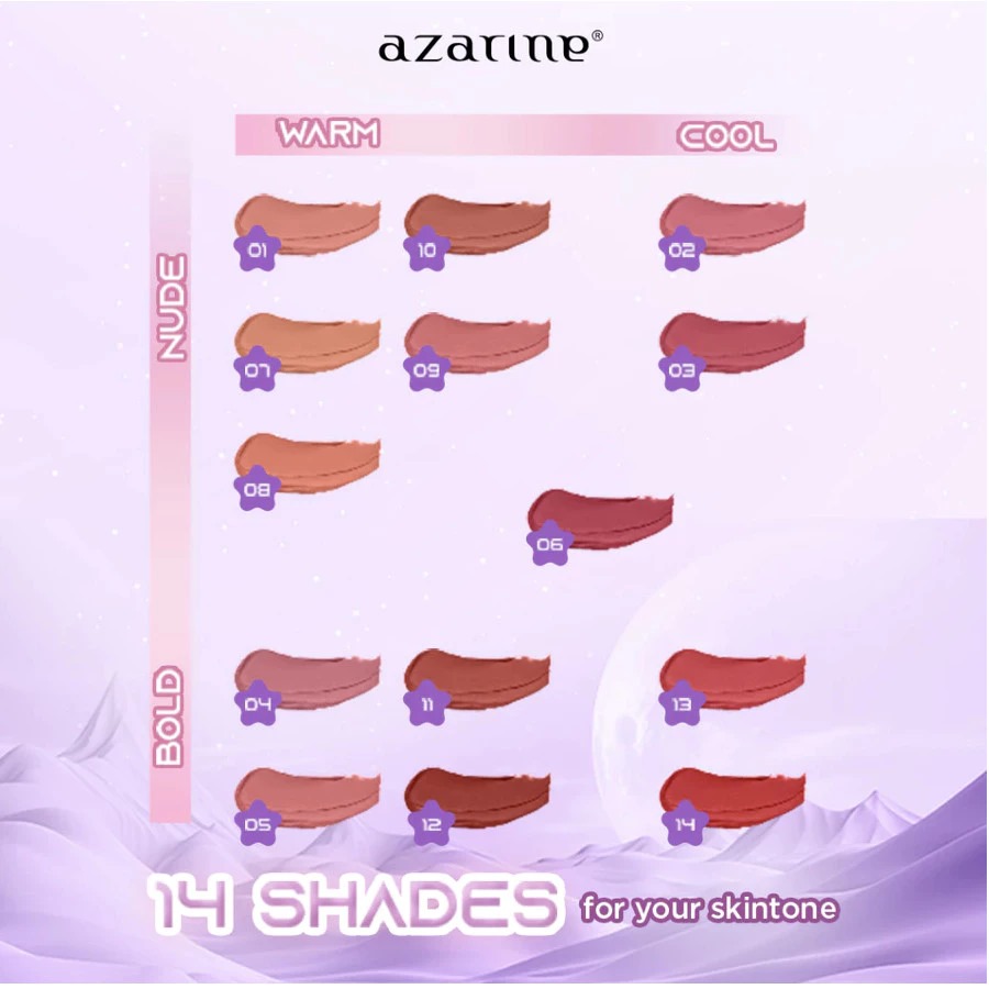 Azarine Mattelite Lock Lipstick 4gr - 03 Nebula