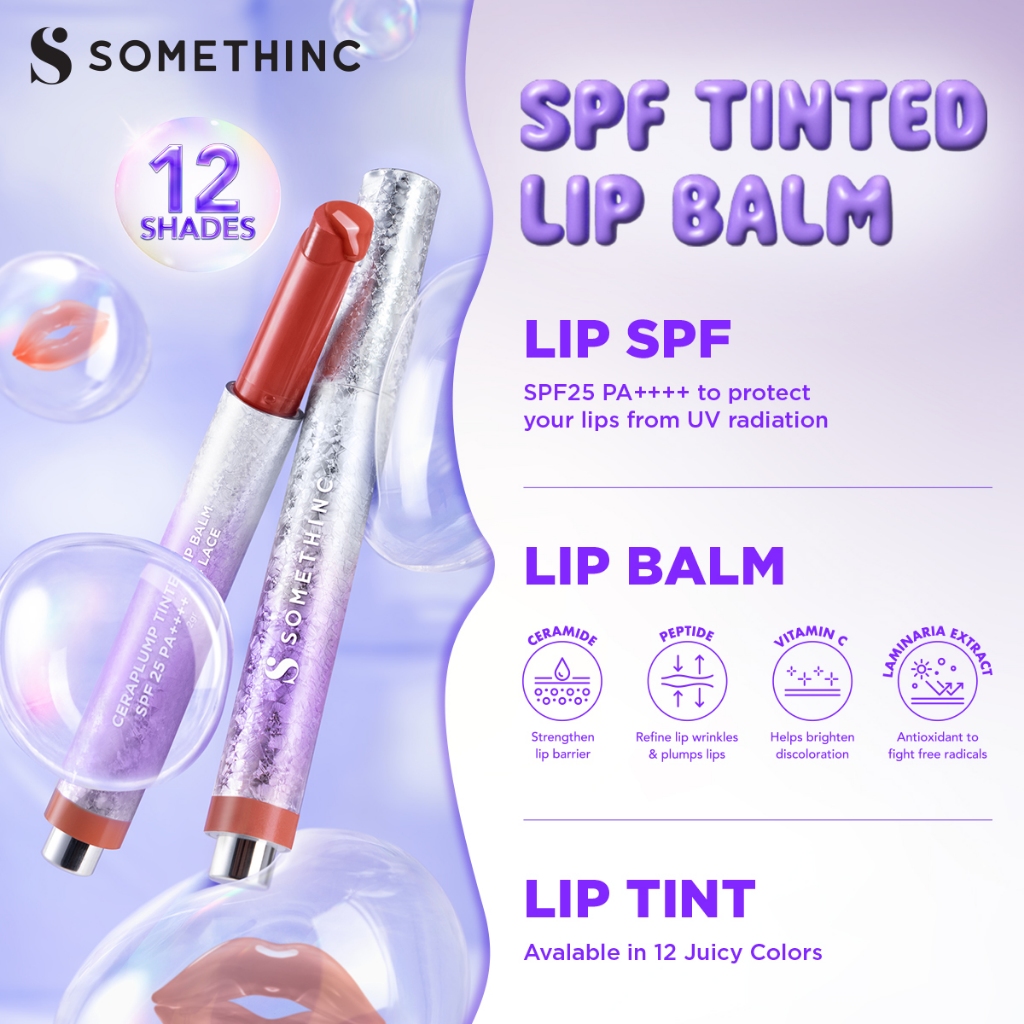Somethinc Ceraplump Tinted Lip Balm SPF25 PA++++ 2gr - 01 Rabbit