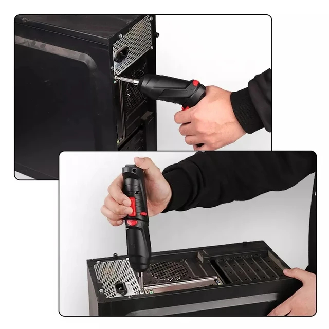 Screwdriver 4.2V Mesin Bor Mini 49in1 (Mesin Bor Set + Obeng)