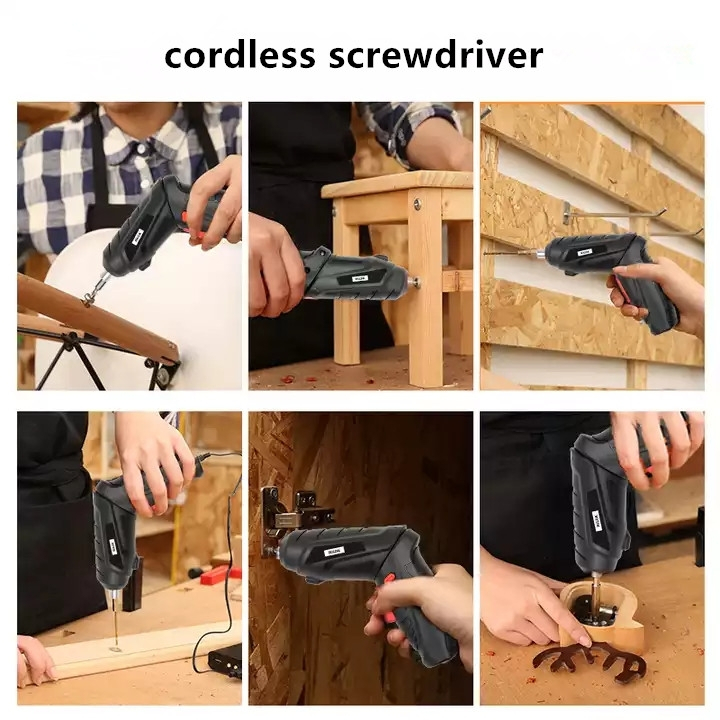 Screwdriver 4.2V Mesin Bor Mini 49in1 (Mesin Bor Set + Obeng)