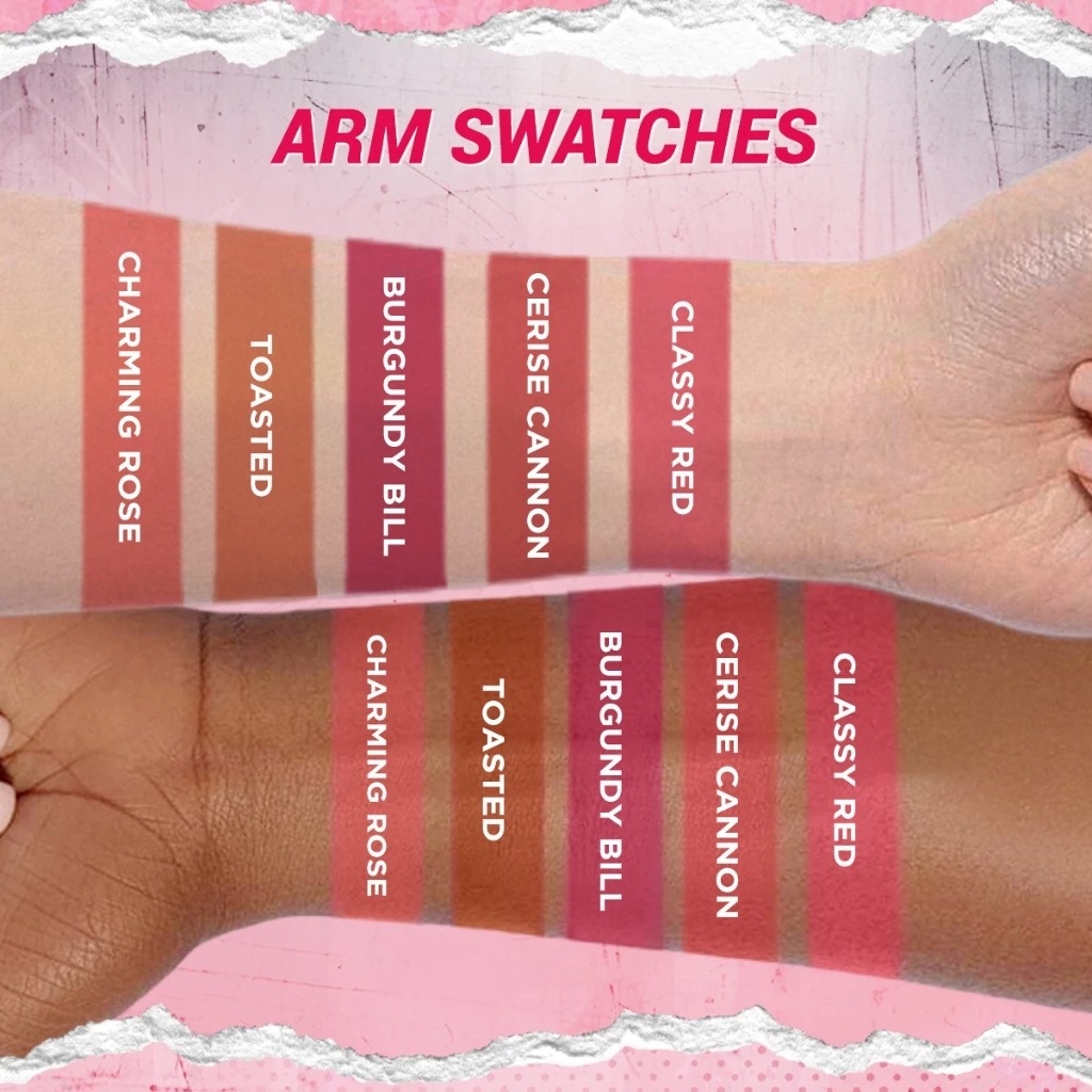 Dazzle Me Color Chrome Lip Matte 3.6gr - R04 Cerise Cannon