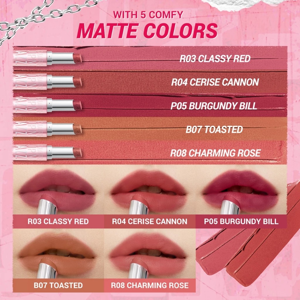 Dazzle Me Color Chrome Lip Matte 3.6gr - B07 Toasted