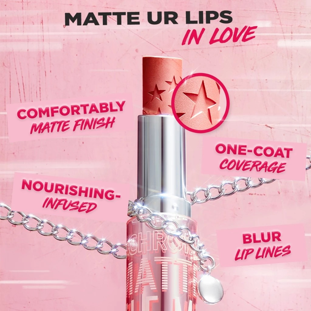 Dazzle Me Color Chrome Lip Matte 3.6gr - B07 Toasted