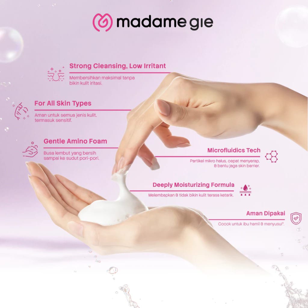 Madame Gie Niacera 7.2% Amino Acid Gentle Cleanser 70ml