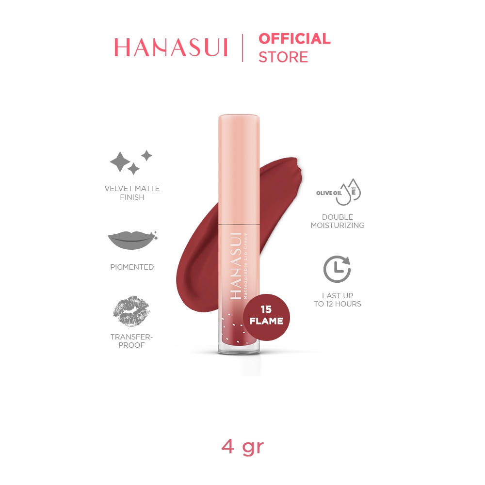 HANASUI Mattedorable Lip Cream 15 FLAME