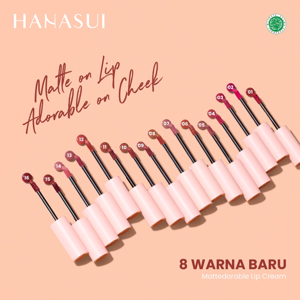 Hanasui Mattedorable Lip Cream 16 Glam