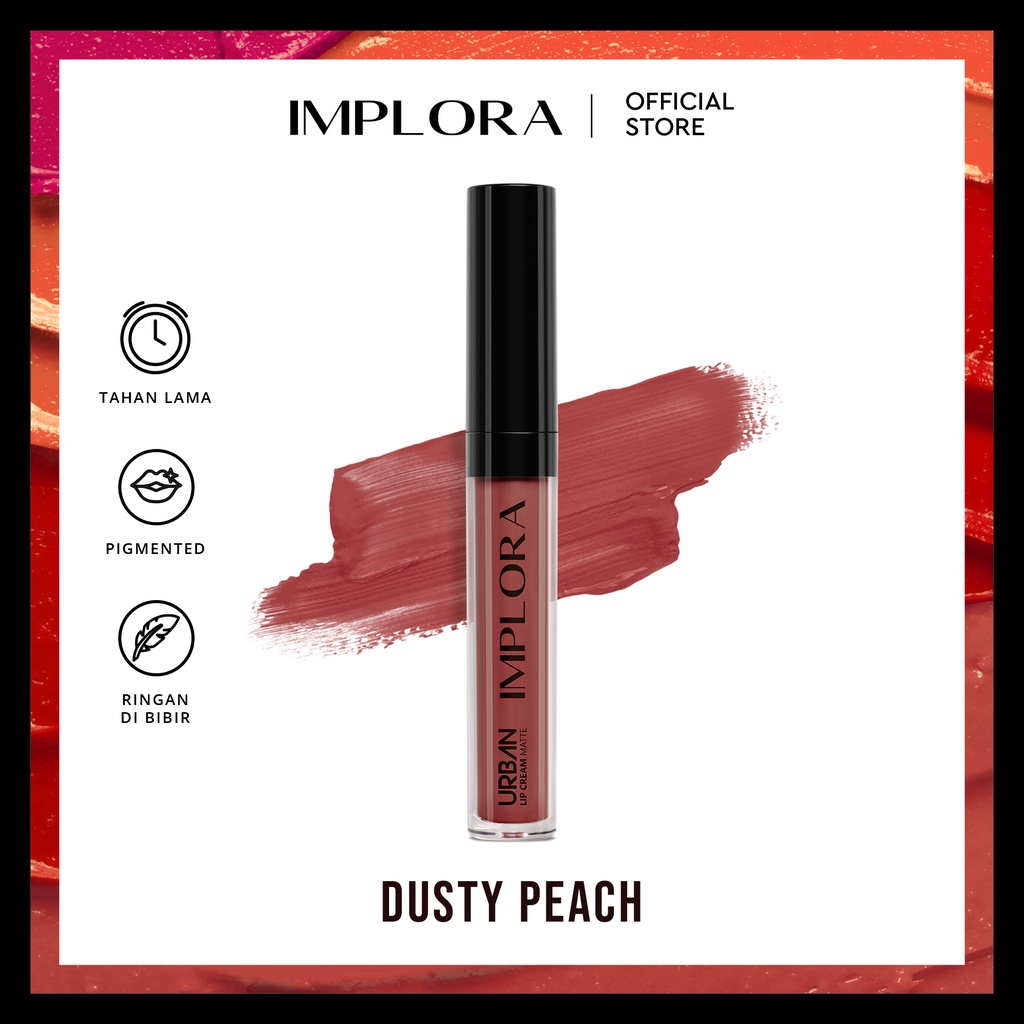 Implora Urban Lipcream Matte - 16 Dusty Peach Implora Urban Lipcream Matte - 16 Dusty Peach