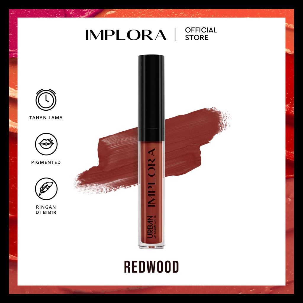Implora Urban Lipcream Matte - 17 Redwood Implora Urban Lipcream Matte - 17 Redwood