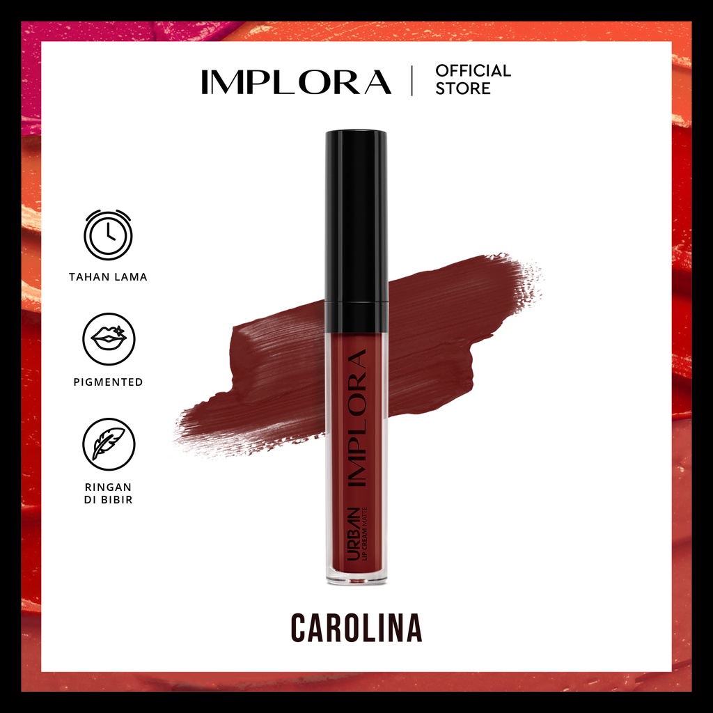 Implora Urban Lipcream Matte - 19 Carolina Implora Urban Lipcream Matte - 19 Carolina
