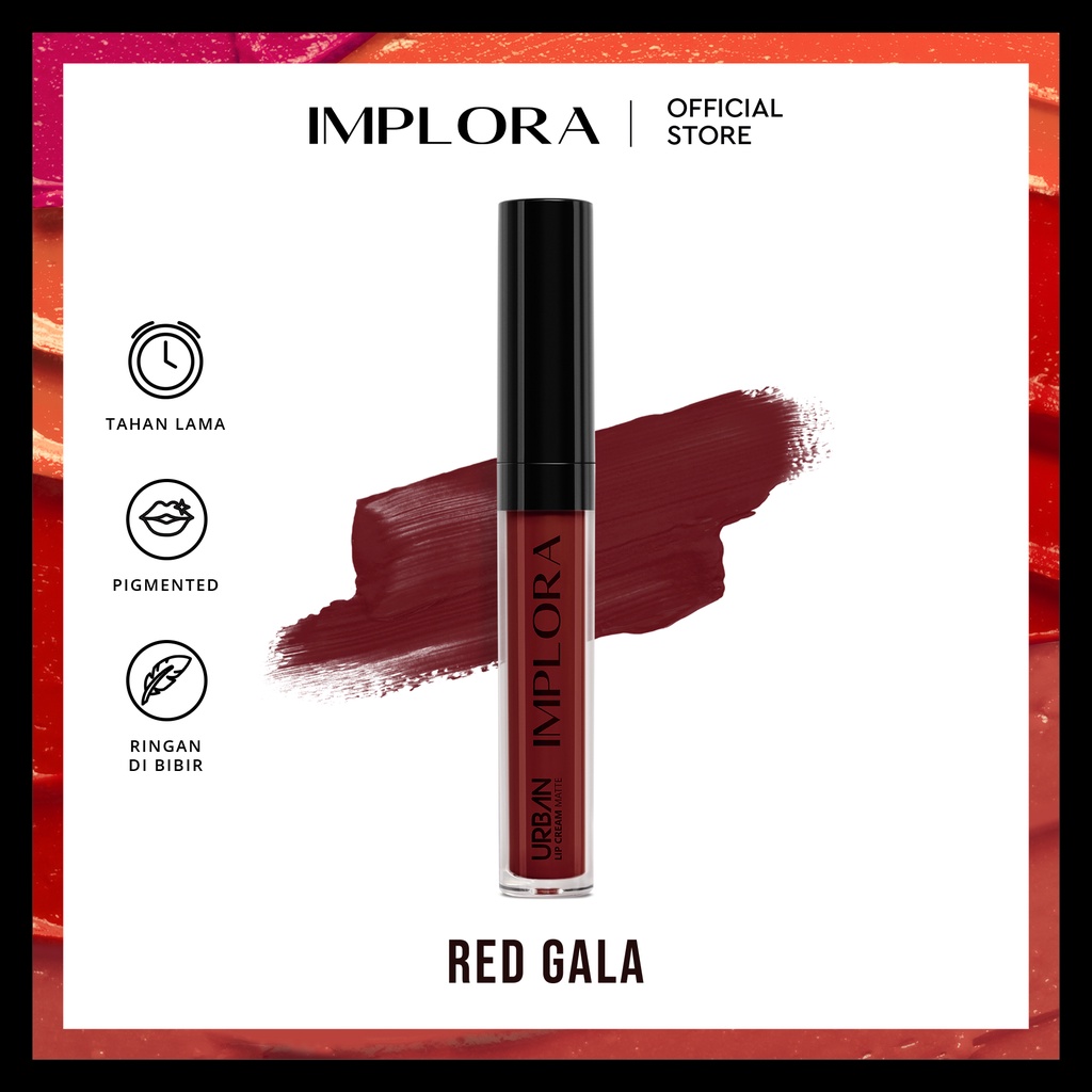 Implora Urban Lipcream Matte - 20 Red Gala Implora Urban Lipcream Matte - 20 Red Gala
