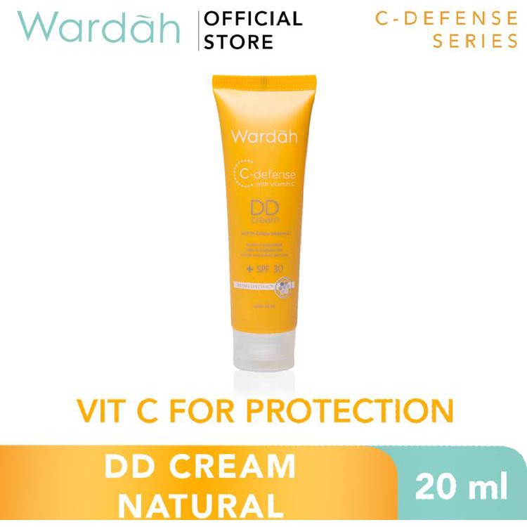Wardah C-Defense DD Cream Natural 20ml Wardah C-Defense DD Cream Natural 20ml