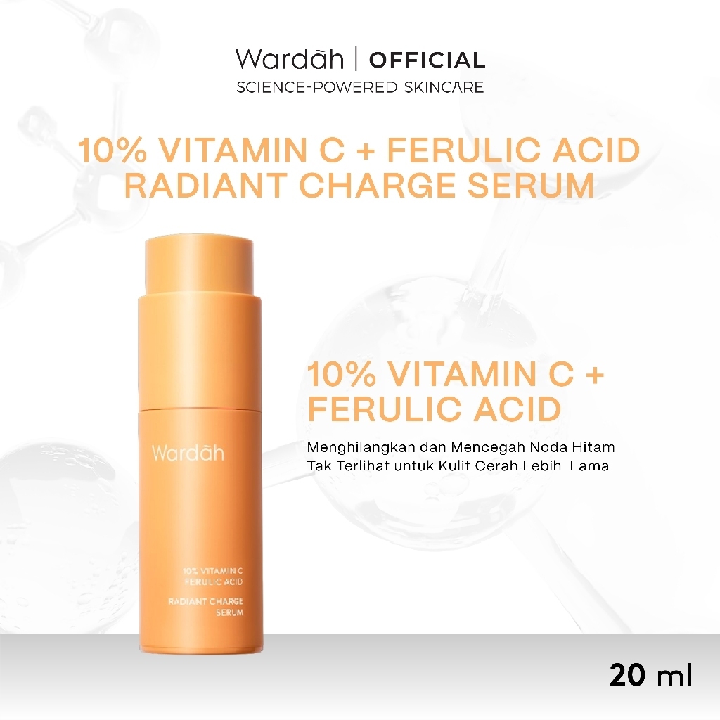 Wardah 10% Vitamin C + Ferulic Acid Radiant Charge Serum 20ml Wardah 10% Vitamin C + Ferulic Acid Radiant Charge Serum 20ml