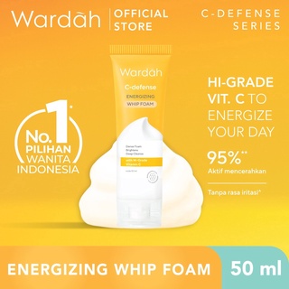 Wardah C-defense Energizing Whip Foam 50ml * Wardah C-defense Energizing Whip Foam 50ml *