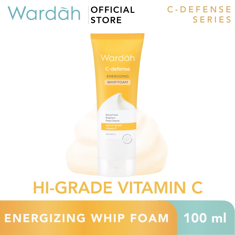 Wardah C-Defense Energizing Whip Foam 100ml * Wardah C-Defense Energizing Whip Foam 100ml *