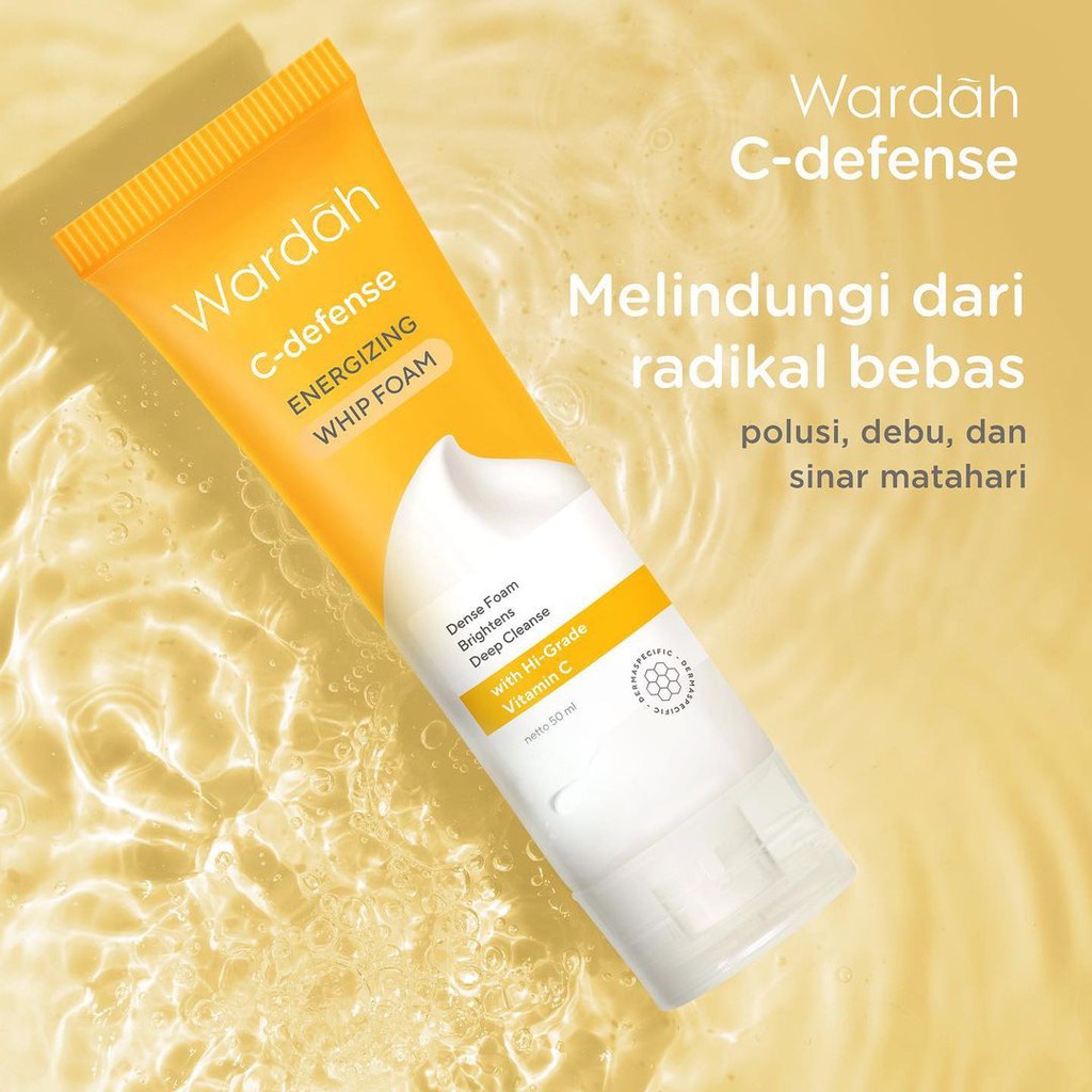 Wardah C-Defense Energizing Whip Foam 100ml * Wardah C-Defense Energizing Whip Foam 100ml *