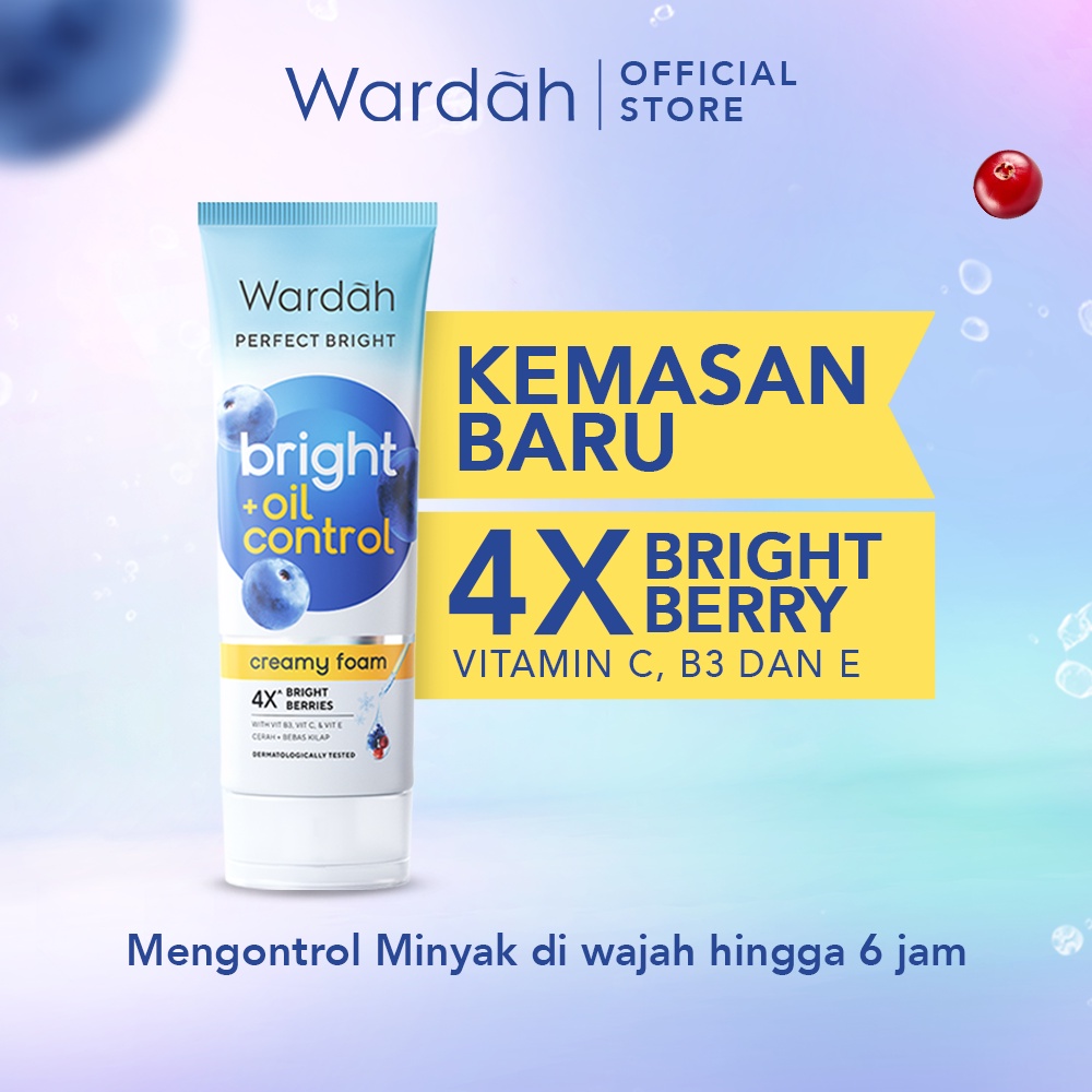 Wardah Perfect Bright Creamy Foam Brightening+ Oil Control 50ml